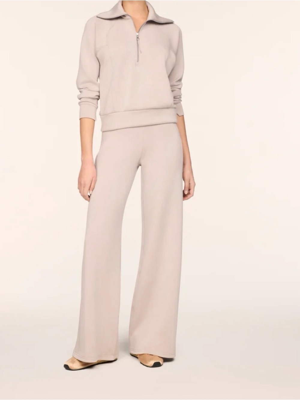 SPANX Women's AirEssentials French Grey Wide Leg Pants $118 - Picture 5 of 8